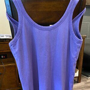 Lululemon Purple Classic-Fit Cotton-Blend Scoop Dress sz 8 (preloved)